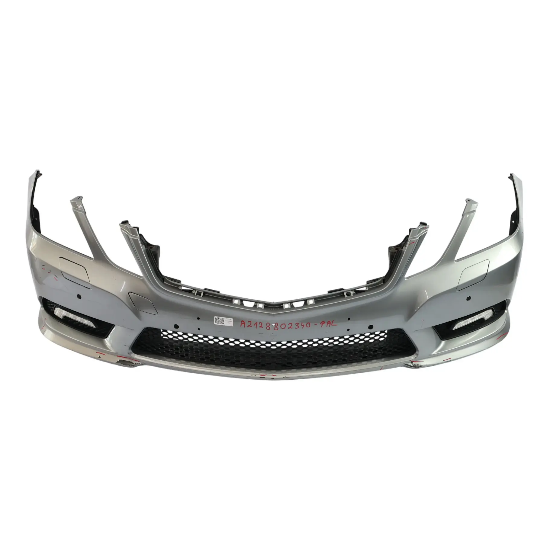 Mercedes W212 Front Bumper AMG Trim Panel Cover Palladium Silver Metallic - 792