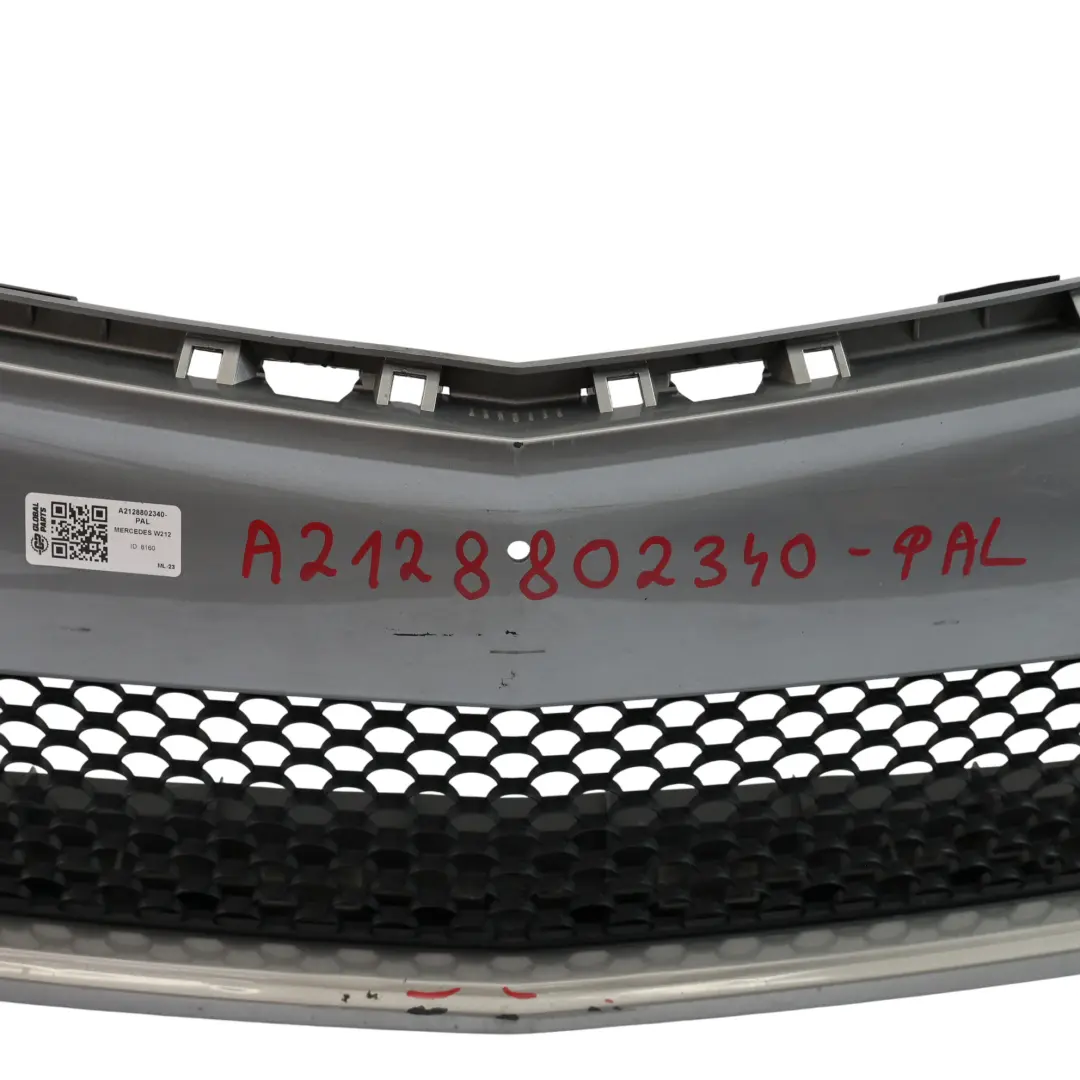 Mercedes W212 Front Bumper AMG Trim Panel Cover Palladium Silver Metallic - 792 - SKU A2128802340-PAL - Part number A2128802340