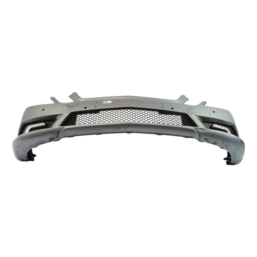 Mercedes W212 Front Bumper AMG Trim Panel Cover Palladium Silver Metallic - 792 - SKU A2128802340-PAL - Part number A2128802340