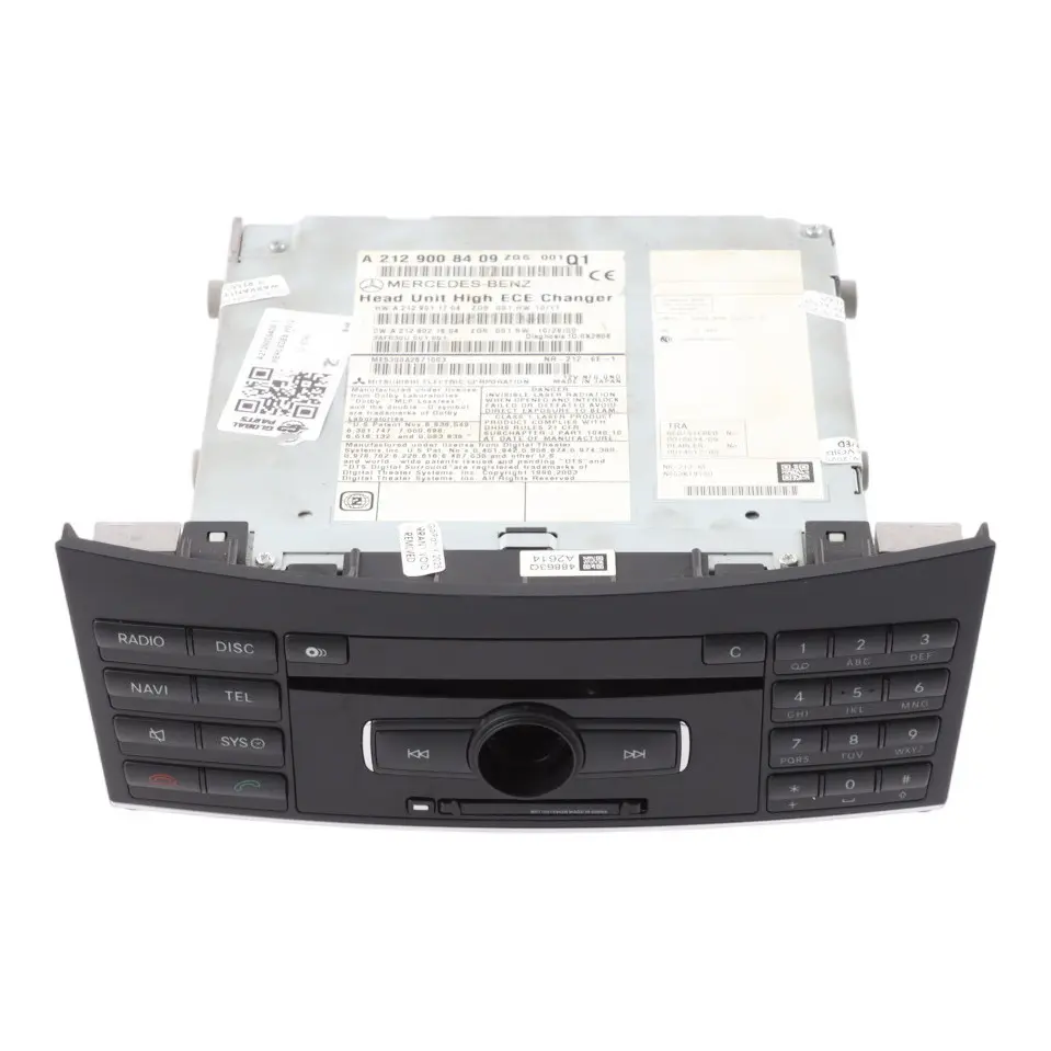 Radio Head Control Unit Comand Navi CD Player to Mercedes W212 C207 with Part number A2129008409 Mercedes W212 C207 Radio Head Control Unit Comand Navi CD Player - SKU A2129008409-1 - Part number A2129008409