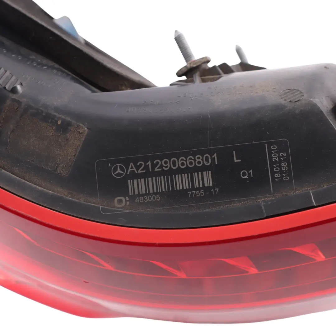 Lamp Tail Light Side Panel Left N/S to Mercedes W212 Saloon Rear with Part number A2129066801 Mercedes W212 Saloon Rear Lamp Tail Light Side Panel Left N/S - SKU A2129066801 - Part number A2129066801