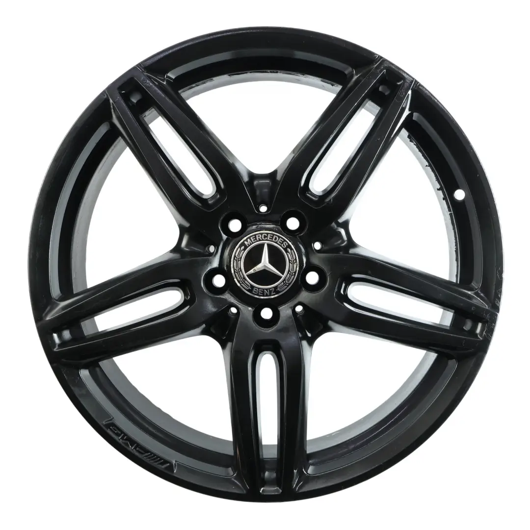 Mercedes W213 C238 Black Alloy Wheel Rim 19" 8J ET:43 Double Spoke - SKU A2134012000-3 - Part number A2134012000