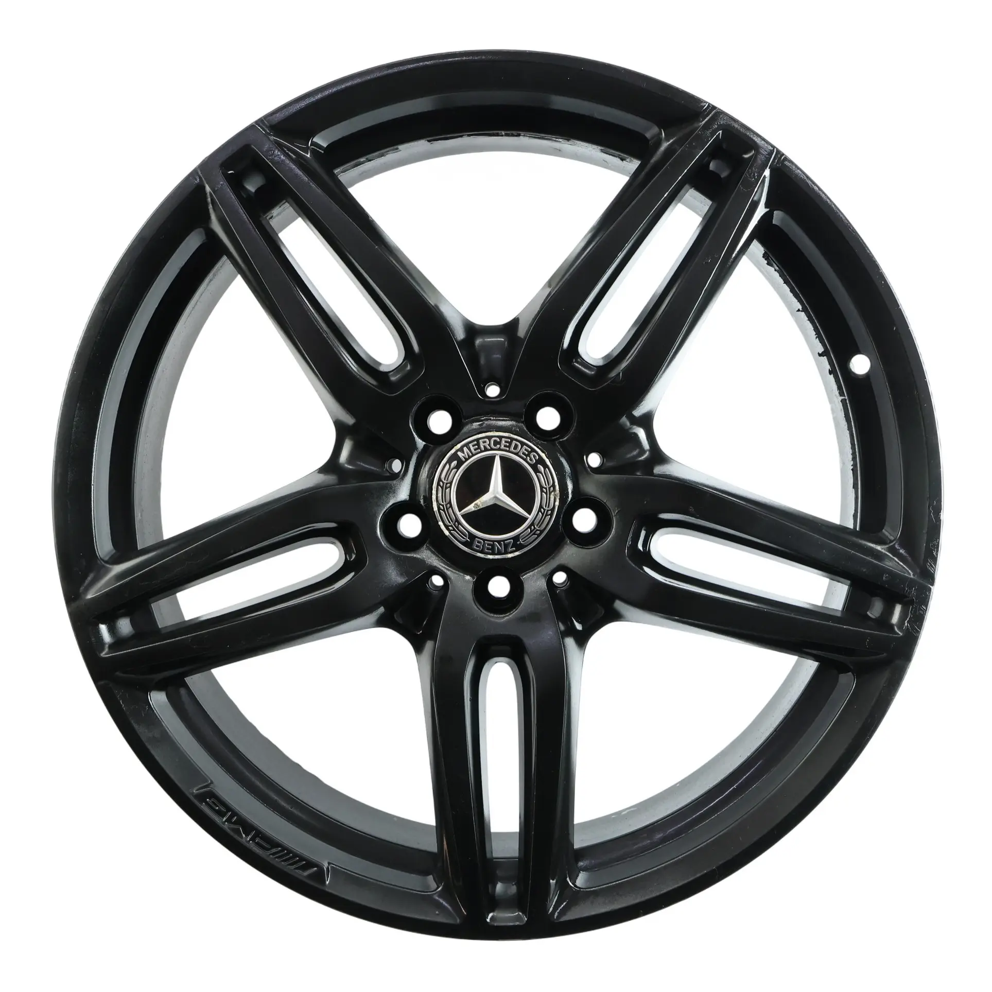 Mercedes W213 C238 Black Alloy Wheel Rim 19" 8J ET:43 Double Spoke A2134012000