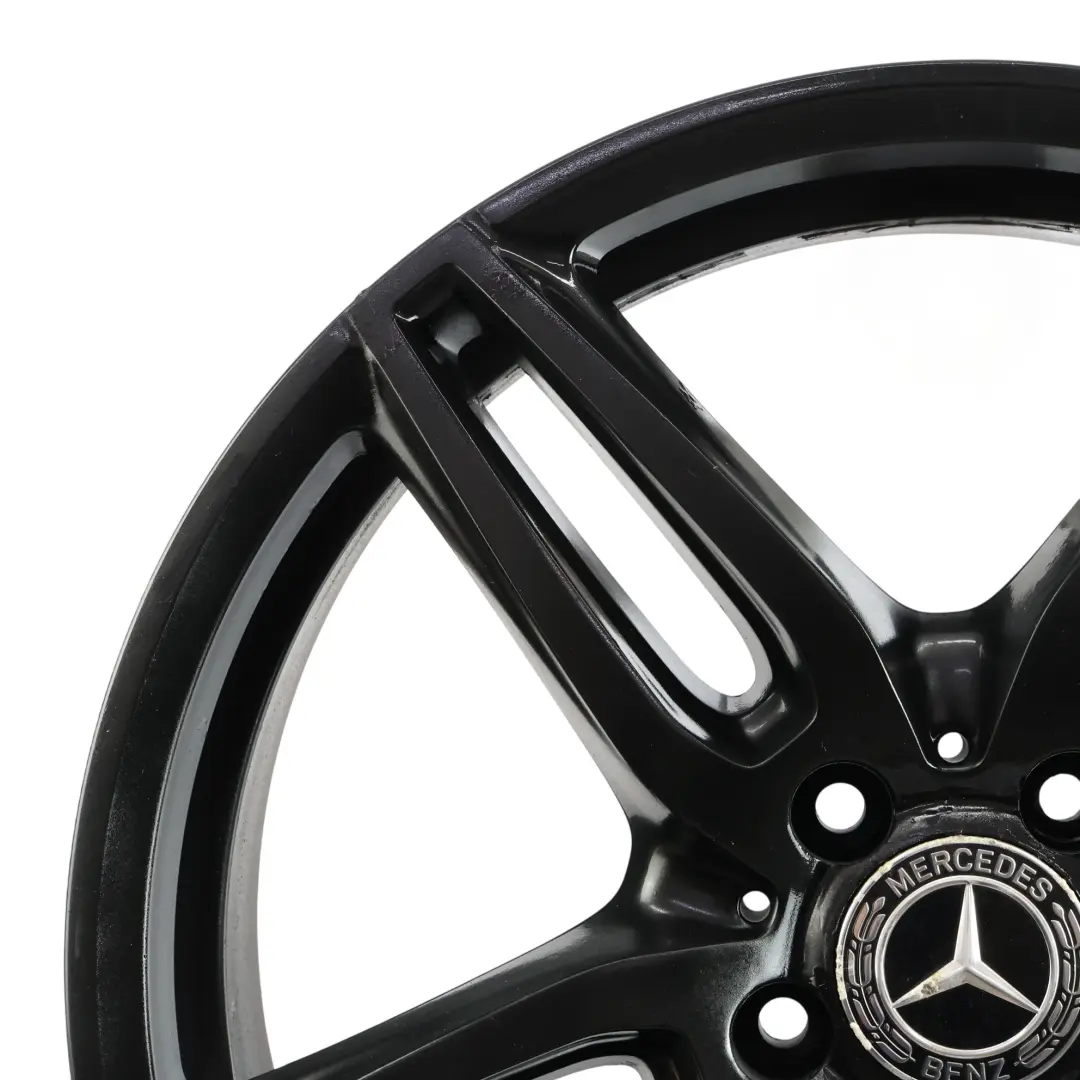 Llanta Aleación Negra 19" 8J ET:43 Doble Radio para Mercedes W213 C238 con número de pieza A2134012000 Mercedes W213 C238 Llanta Aleación Negra 19" 8J ET:43 Doble Radio - SKU A2134012000-3 - Número de pieza A2134012000