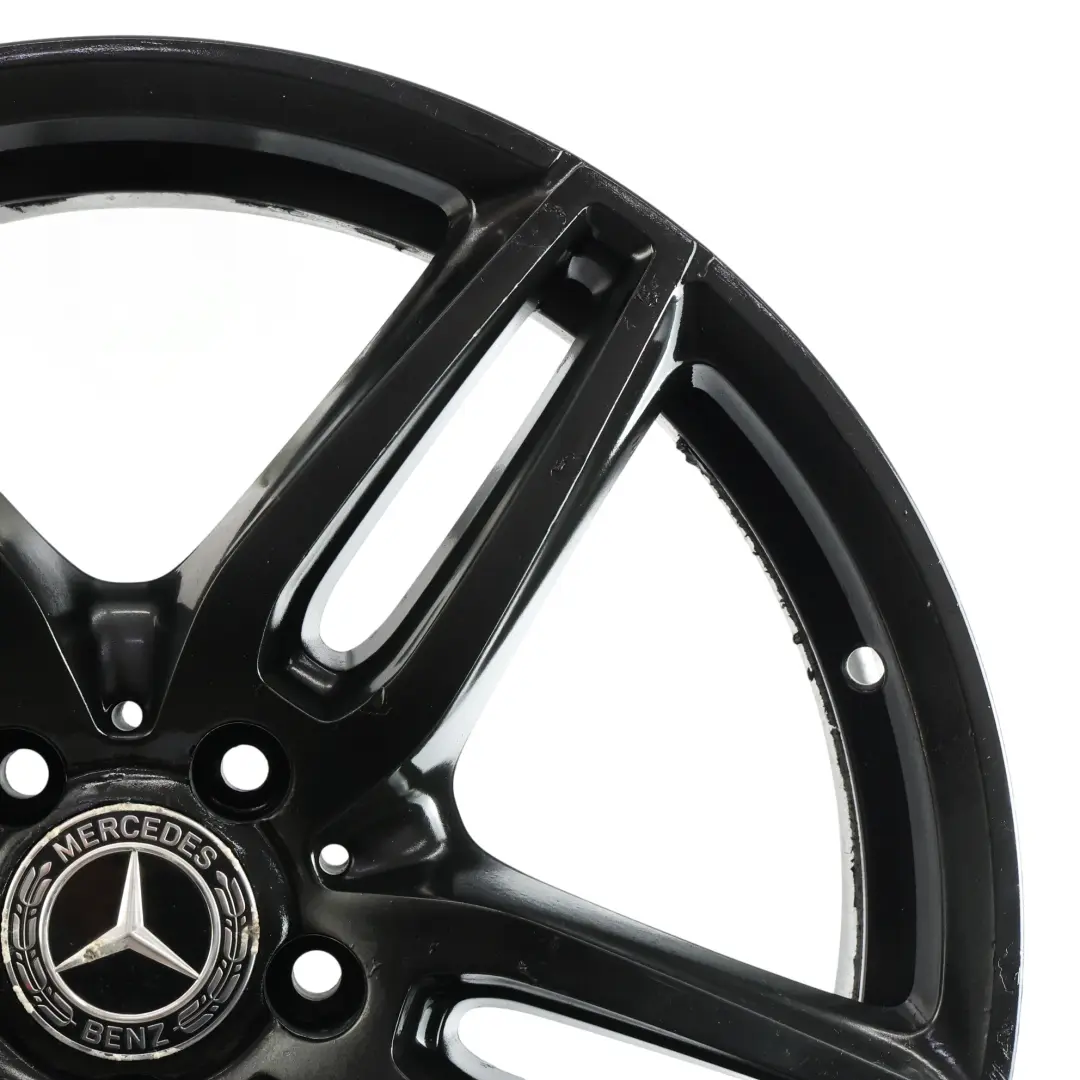 Mercedes W213 C238 Black Alloy Wheel Rim 19" 8J ET:43 Double Spoke - SKU A2134012000-3 - Part number A2134012000