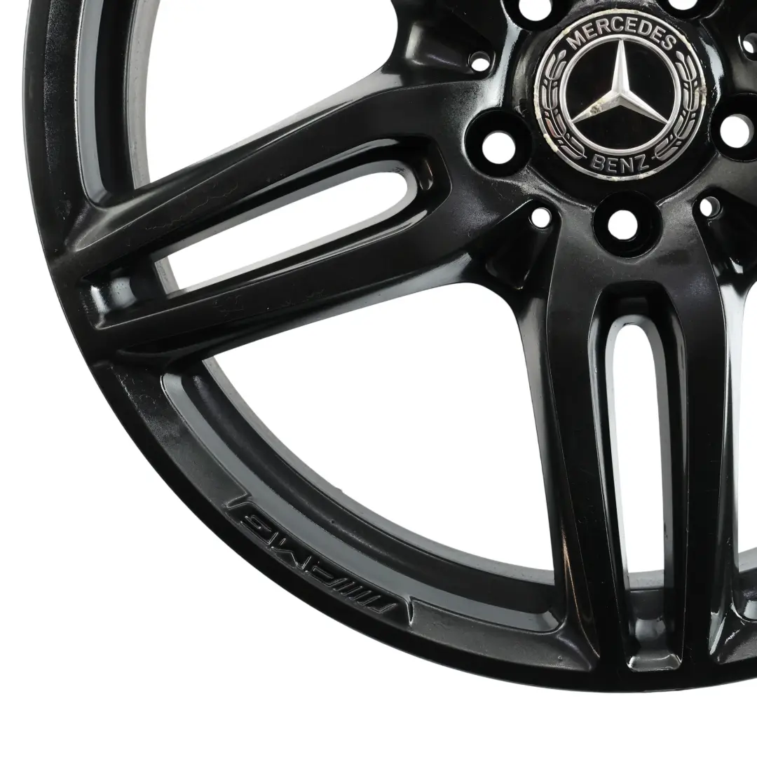 Mercedes W213 C238 Schwarz Alufelge 19" 8J ET:43 Doppelspeiche - SKU A2134012000-3 - Teilenummer A2134012000