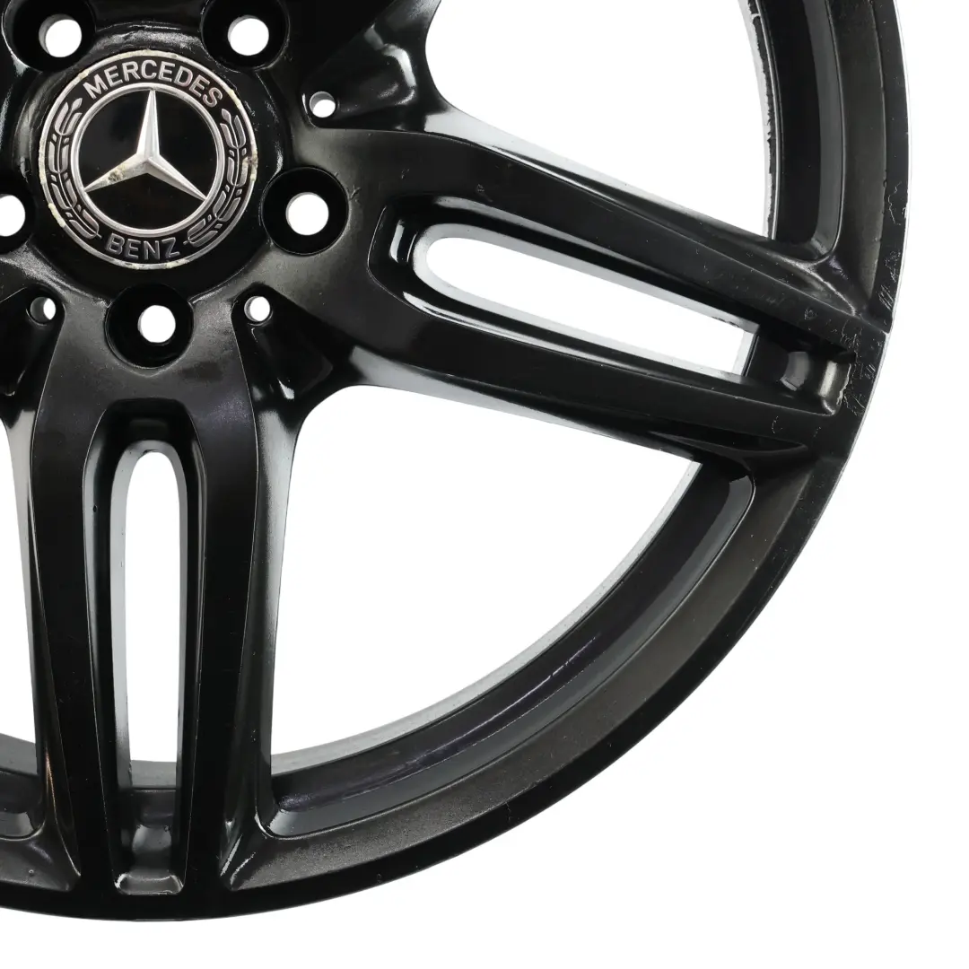 Mercedes W213 C238 Schwarz Alufelge 19" 8J ET:43 Doppelspeiche - SKU A2134012000-3 - Teilenummer A2134012000