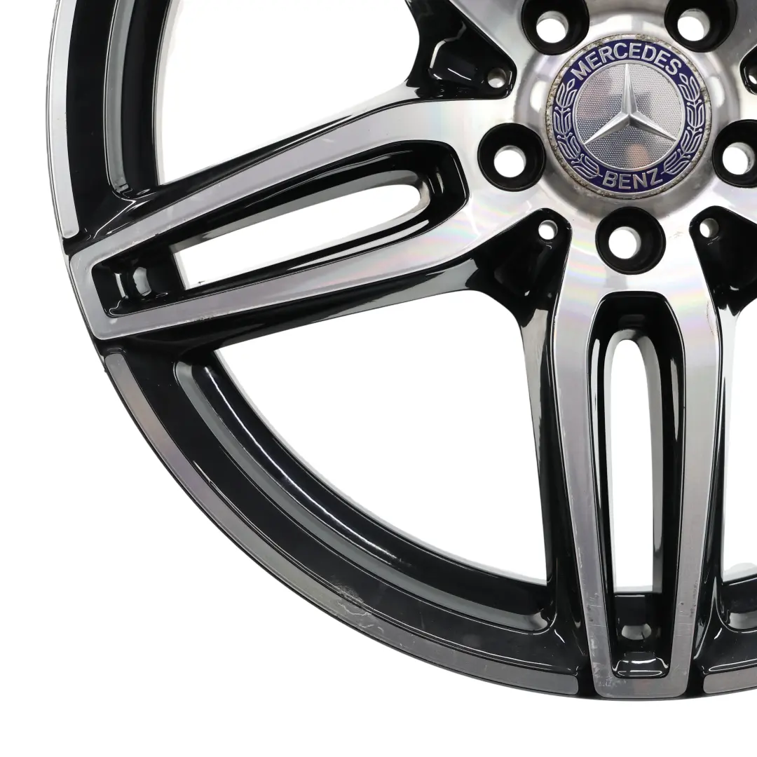 Rim Alloy 19" ET:49 9J to Mercedes W213 C238 AMG Rear Wheel with Part number A2134012100 Mercedes W213 C238 AMG Rear Wheel Rim Alloy 19" ET:49 9J - SKU A2134012100-6 - Part number A2134012100