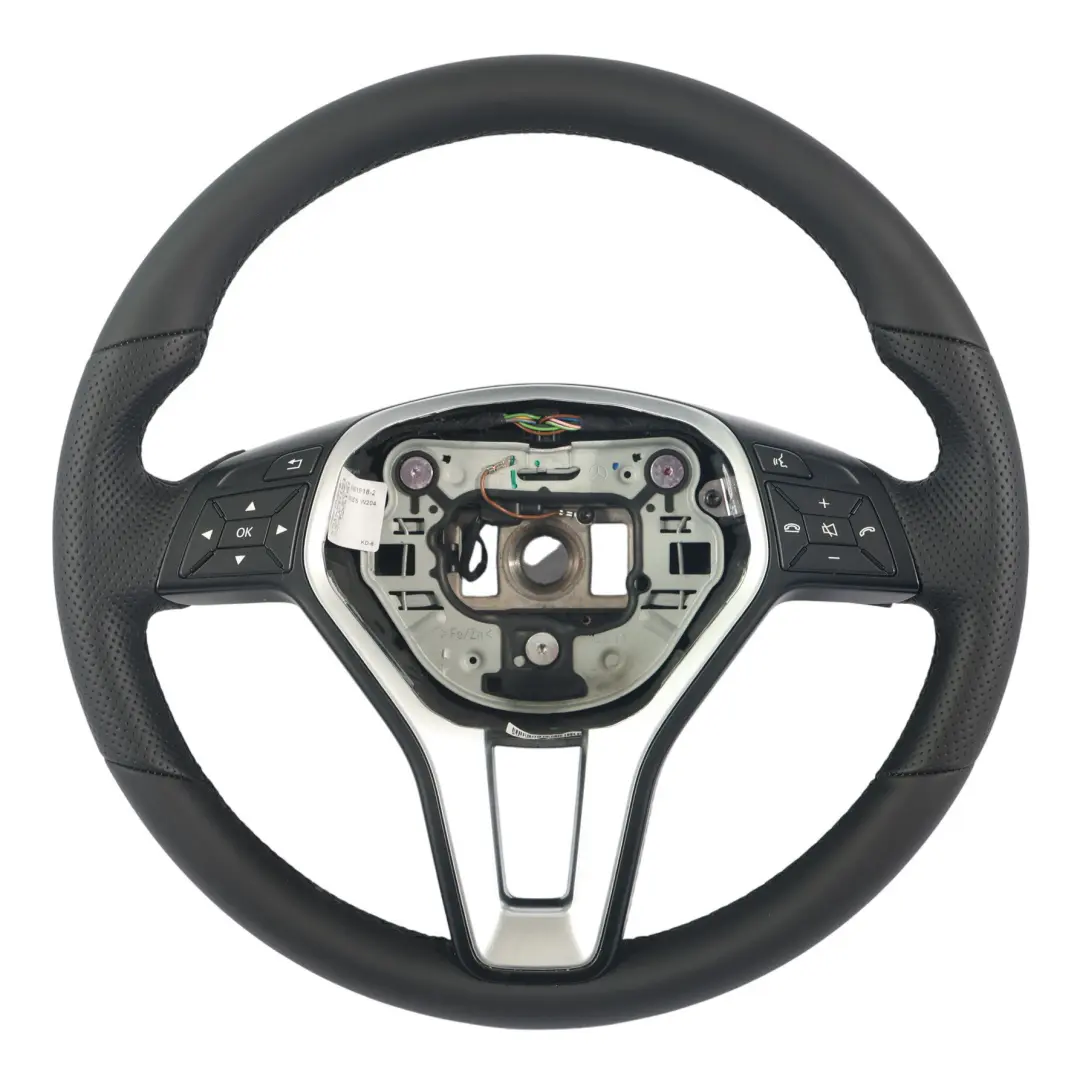 Mercedes W176 W204 W246 Steering Wheel NEW Black Leather Multifunction - SKU A2184601918-2 - Part number A2184601918