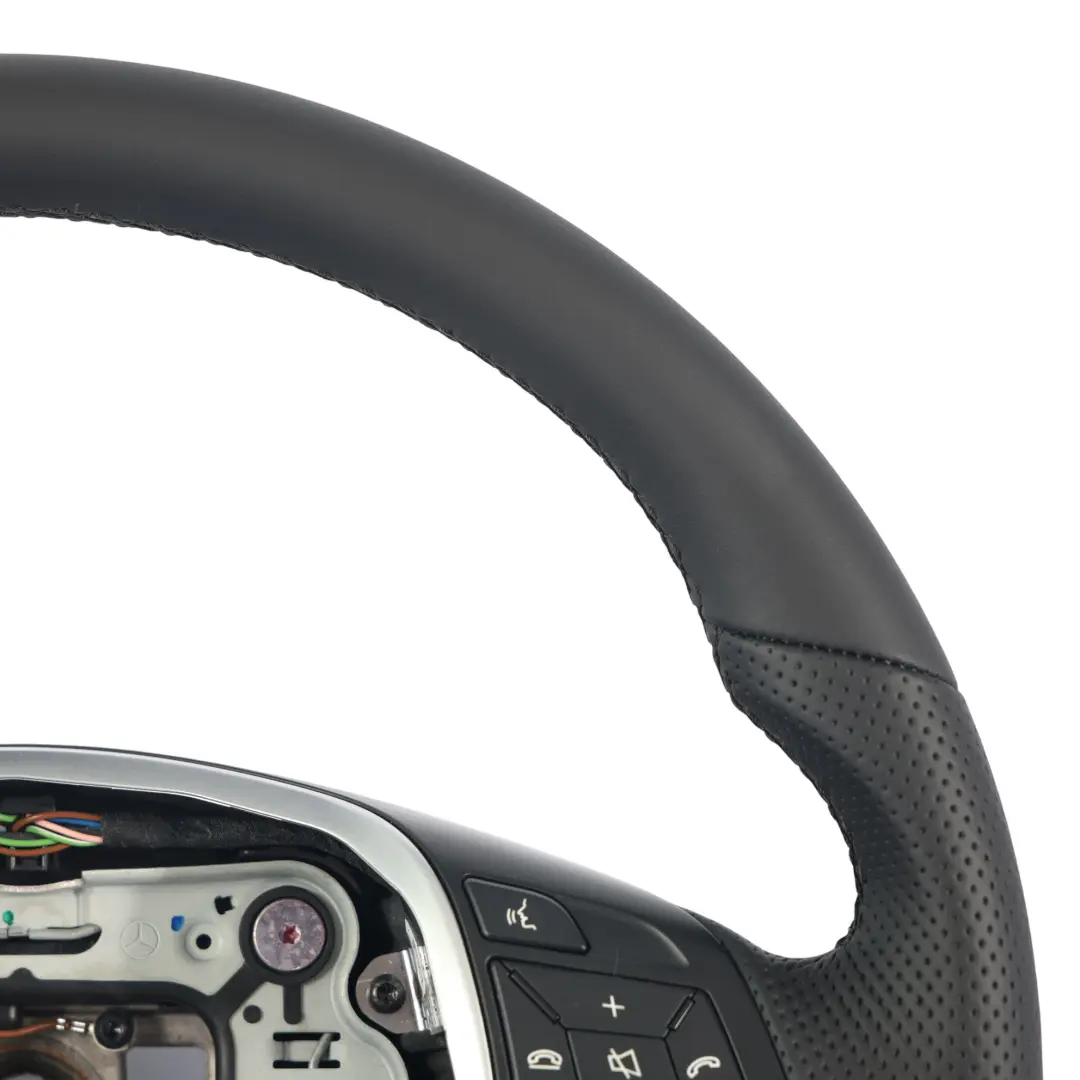 Mercedes W176 W204 W246 Volante NUEVO Cuero Negro Multifunción - SKU A2184601918-2 - Número de pieza A2184601918