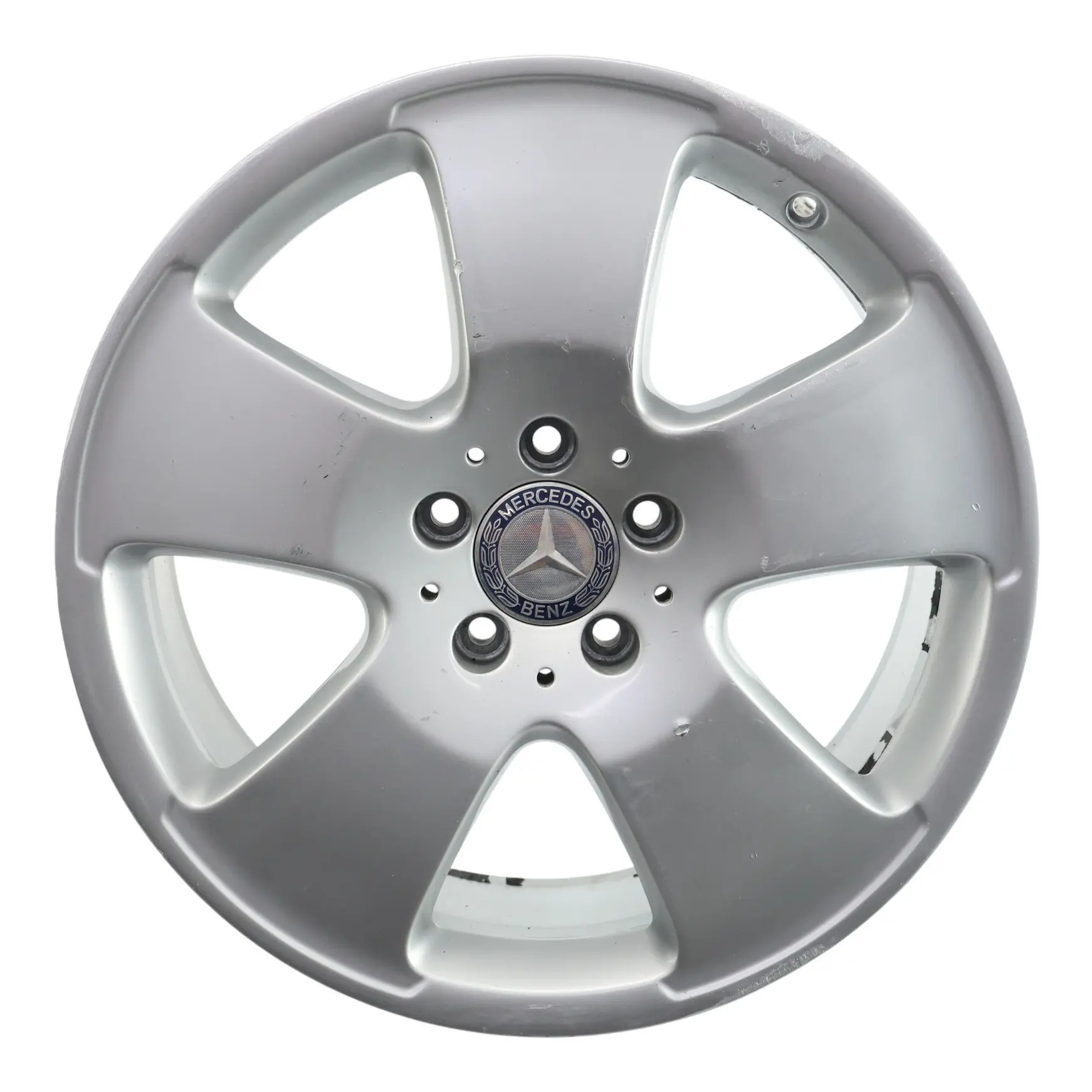 Mercedes W221 Silver Wheel Alloy Rim 18" 8,5J ET:43 5-Spoke A2214012102