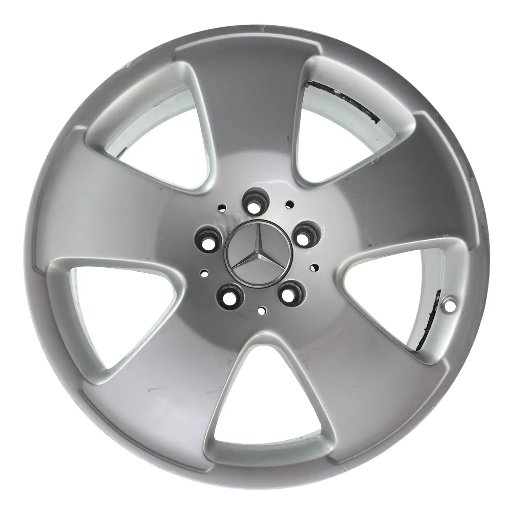 Mercedes W221 Silver Wheel Alloy Rim 18" 8,5J ET:43 5-Spoke A2214012102