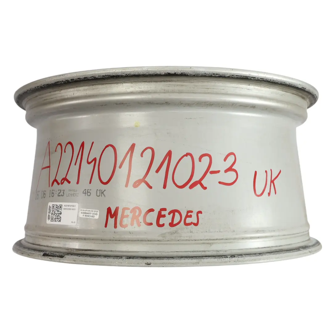 Alloy Rim 18" 8,5J ET:43 5-Spoke to Mercedes W221 Silver Wheel with Part number A2214012102 Mercedes W221 Silver Wheel Alloy Rim 18" 8,5J ET:43 5-Spoke - SKU A2214012102-3 - Part number A2214012102