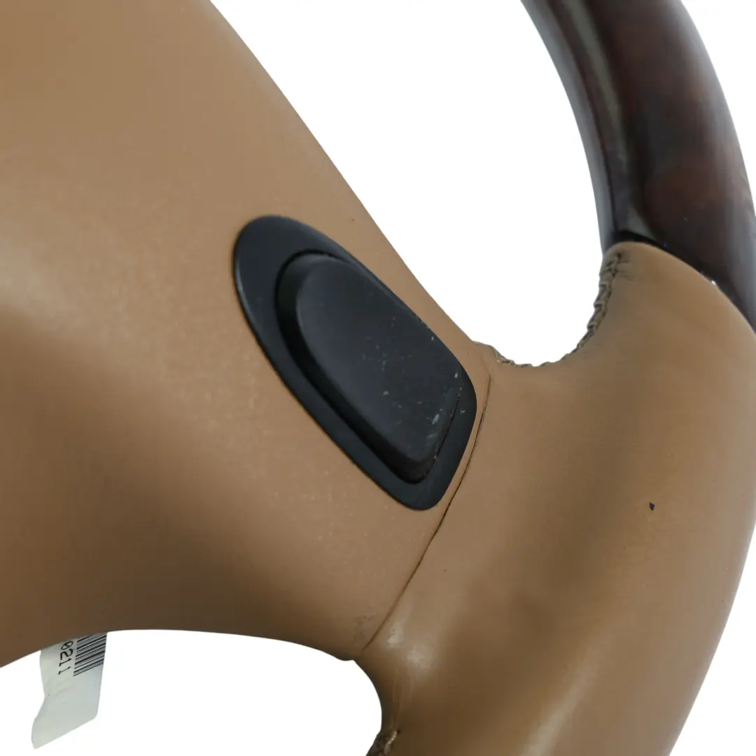 Mercedes CL C216 W221 Steering Wheel Beige Leather Wood Burr Walnut - SKU A2214600403 - Part number A2214600403