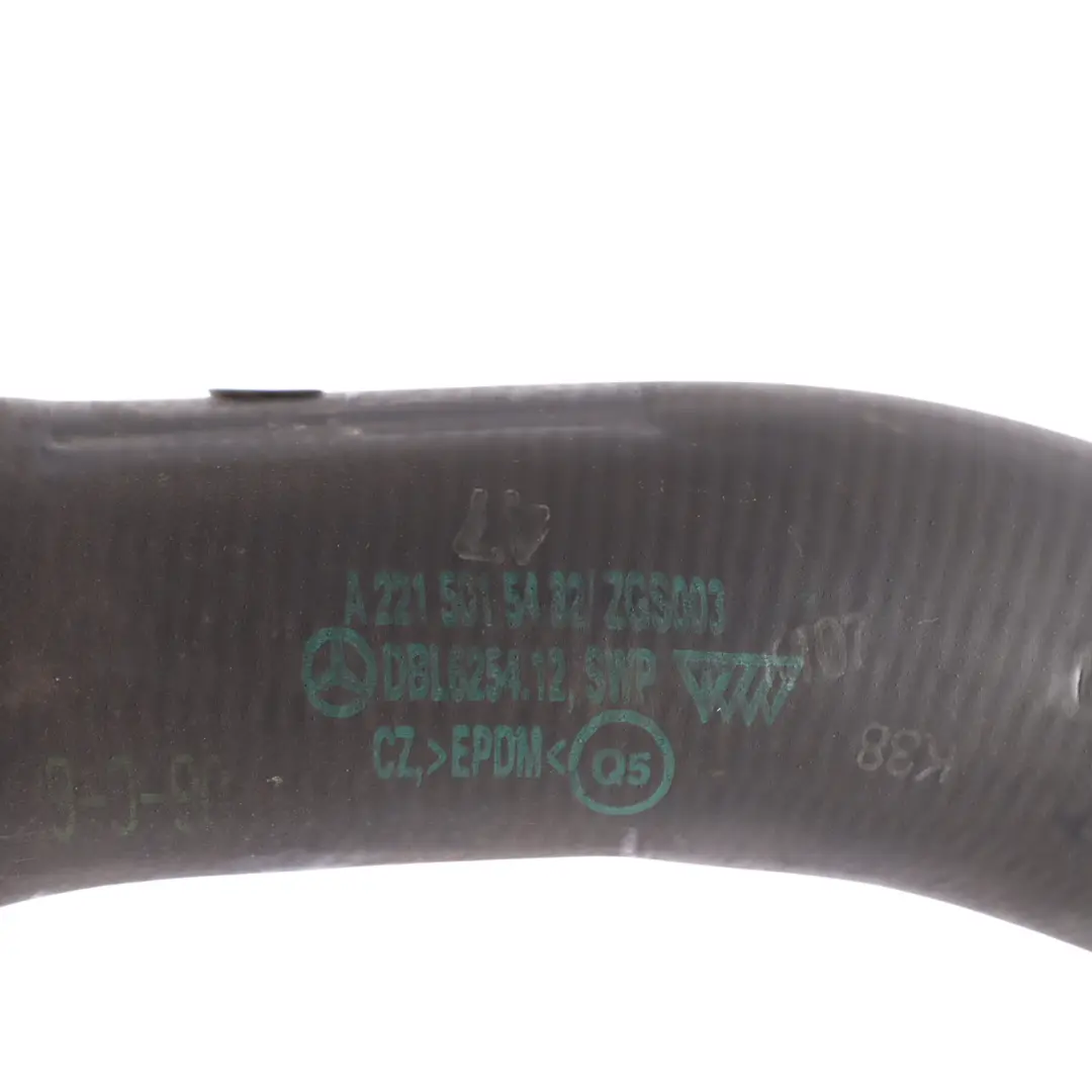 Water Coolant Cooling Pipe Hose M273 Engine to Mercedes W221 C216 with Part number A2215015482 Mercedes W221 C216 Water Coolant Cooling Pipe Hose M273 Engine - SKU A2215015482 - Part number A2215015482