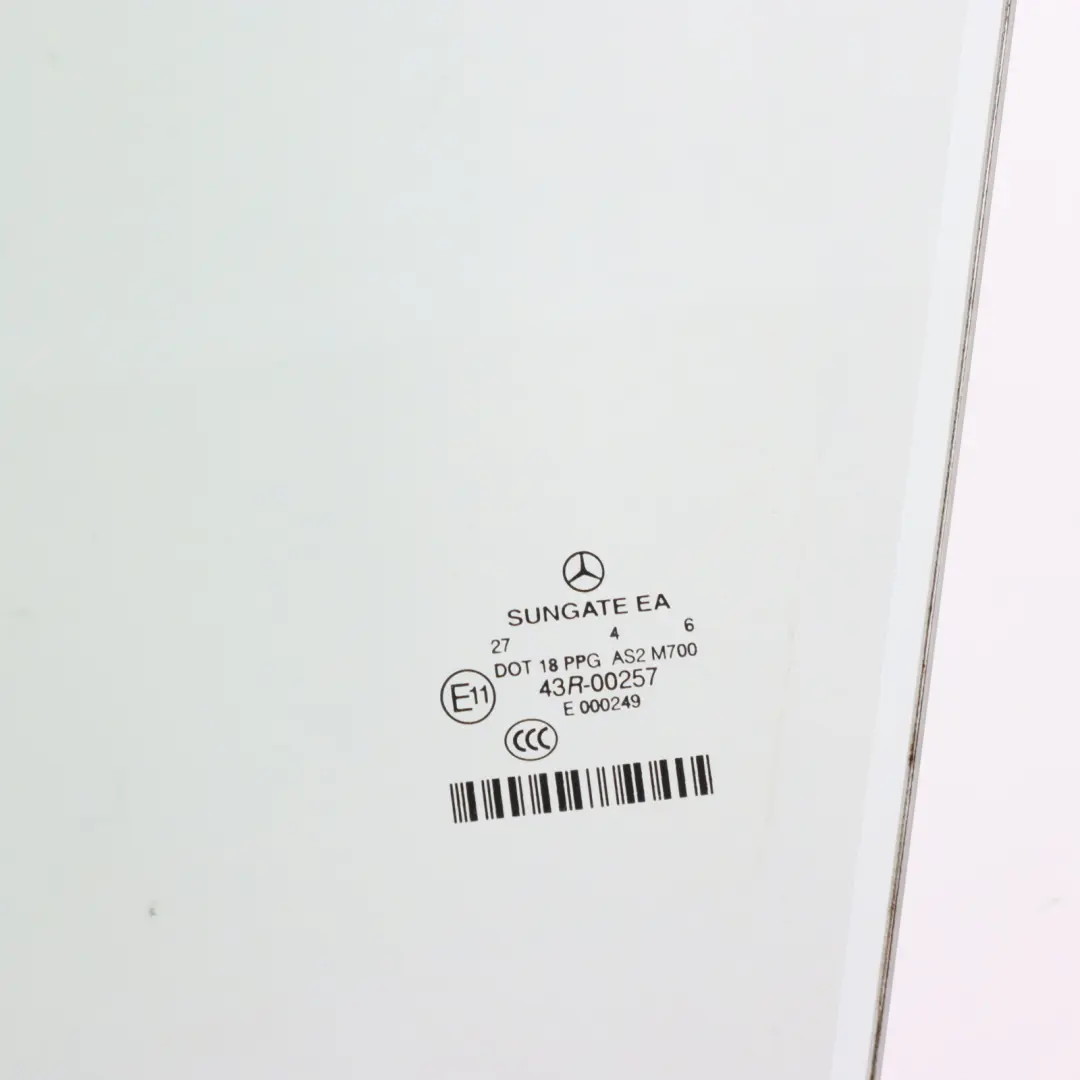 Mercedes W221 Front Door Side Window Glass Left N/S AS2 - SKU A2217201518 - Part number A2217201518