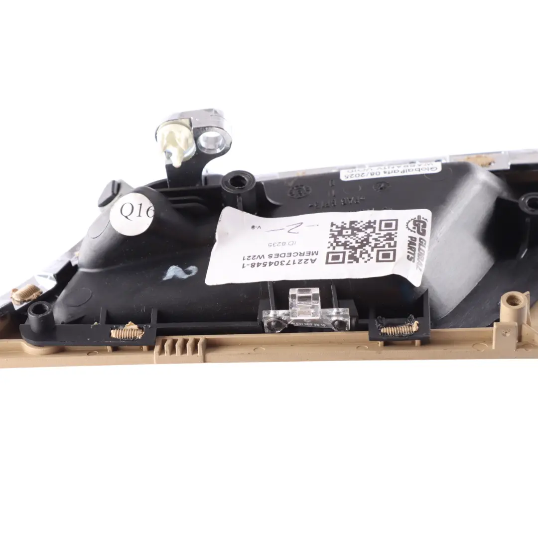 Mercedes W221 Rear Door Card Handle Cover Interior Trim Left N/S - SKU A2217304548-1 - Part number A2217304548