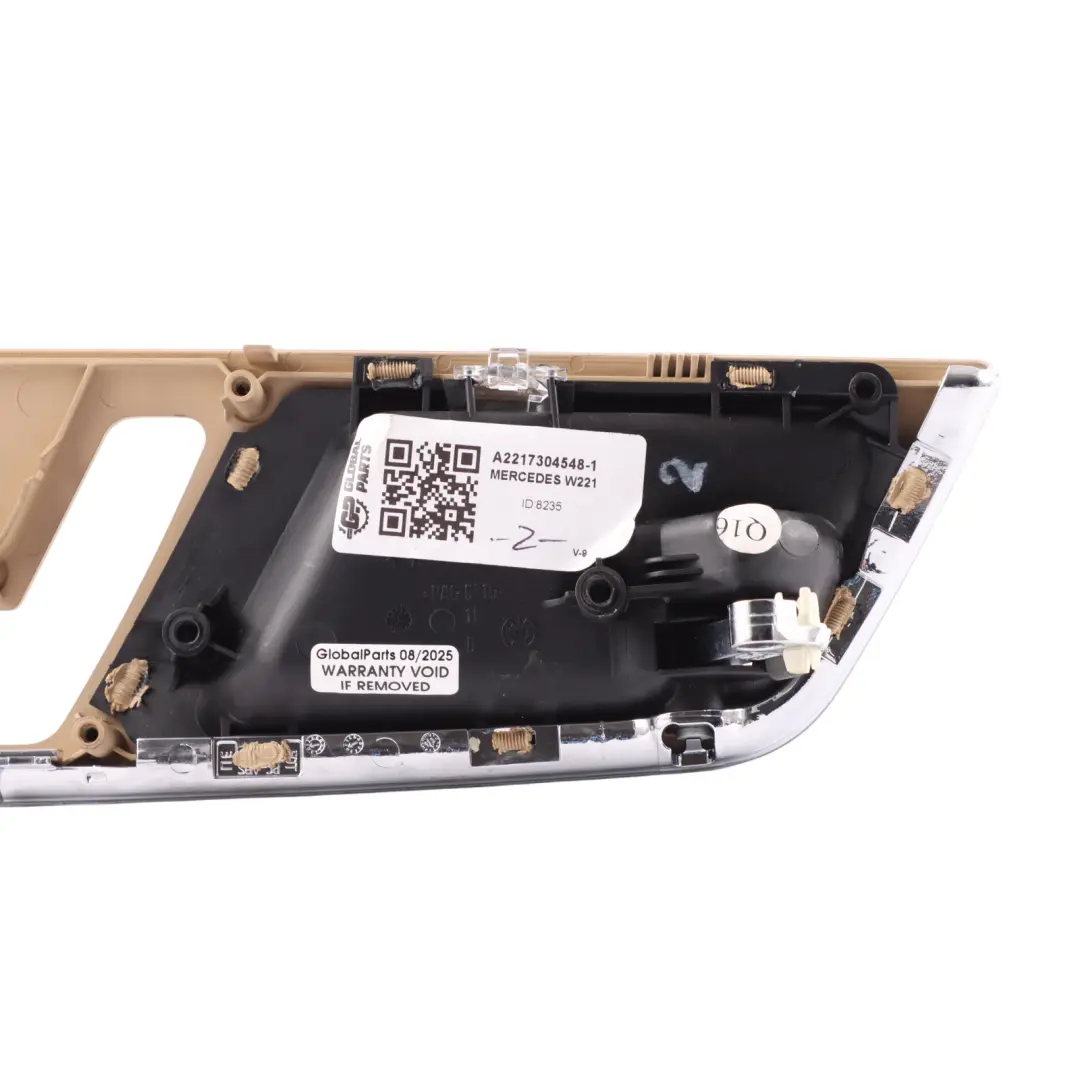Mercedes W221 Rear Door Card Handle Cover Interior Trim Left N/S - SKU A2217304548-1 - Part number A2217304548