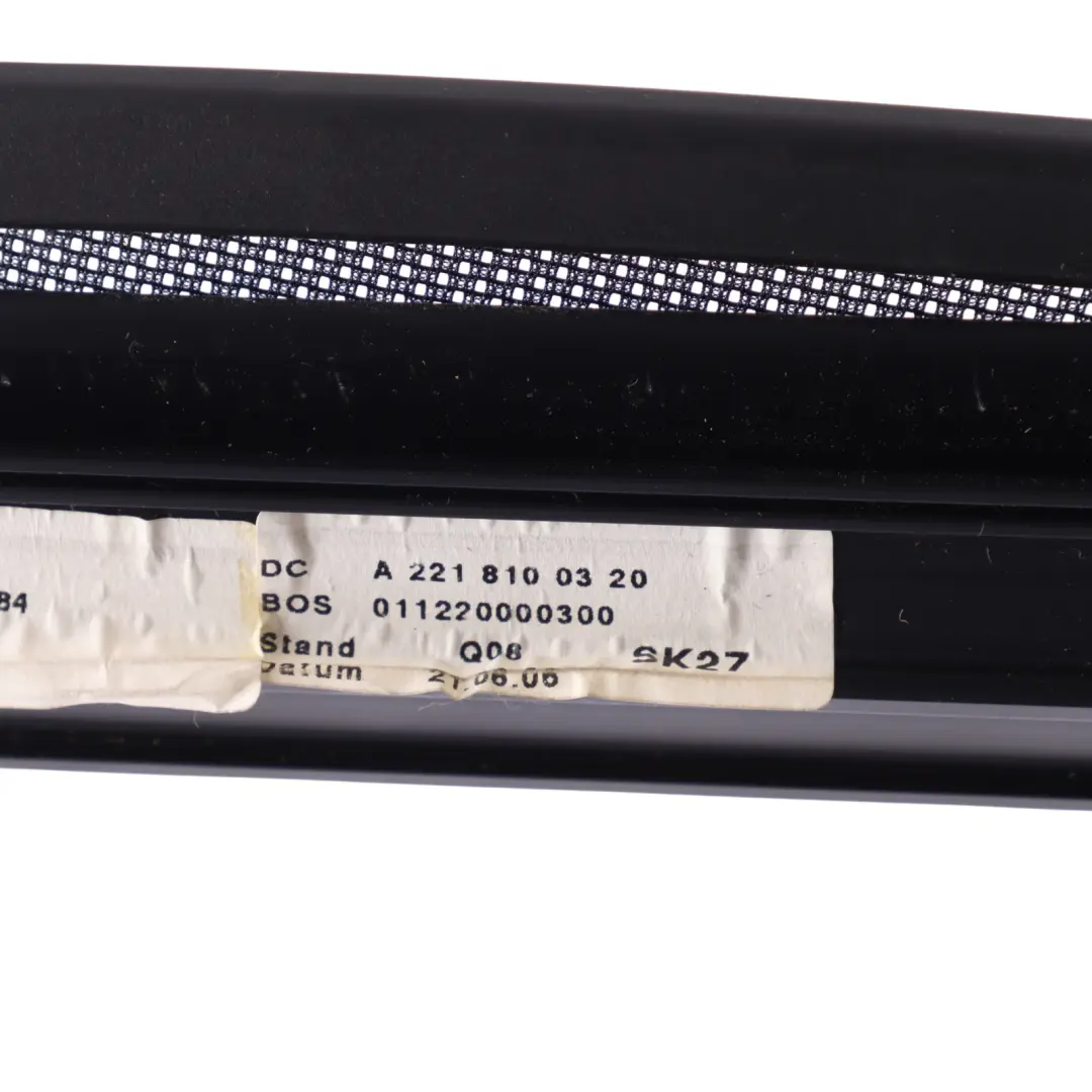 Left N/S Door Window Sun Blind Roller Mechanism to Mercedes W221 Rear with Part number A2218100320 Mercedes W221 Rear Left N/S Door Window Sun Blind Roller Mechanism - SKU A2218100320 - Part number A2218100320