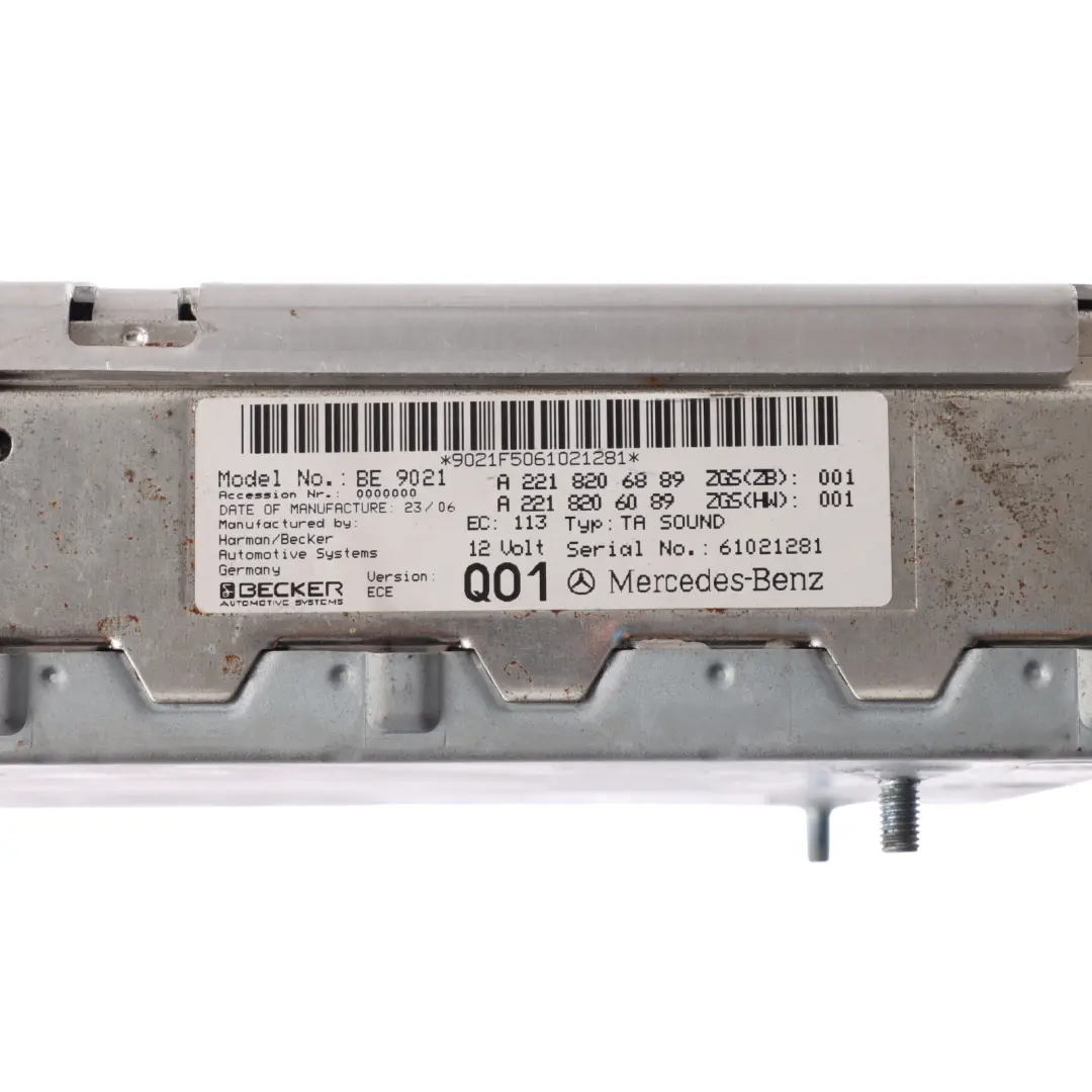 Audio Sound Amplifier Control Unit ECU to Mercedes W221 Premium with Part number A2218206889 Mercedes W221 Premium Audio Sound Amplifier Control Unit ECU - SKU A2218206889 - Part number A2218206889
