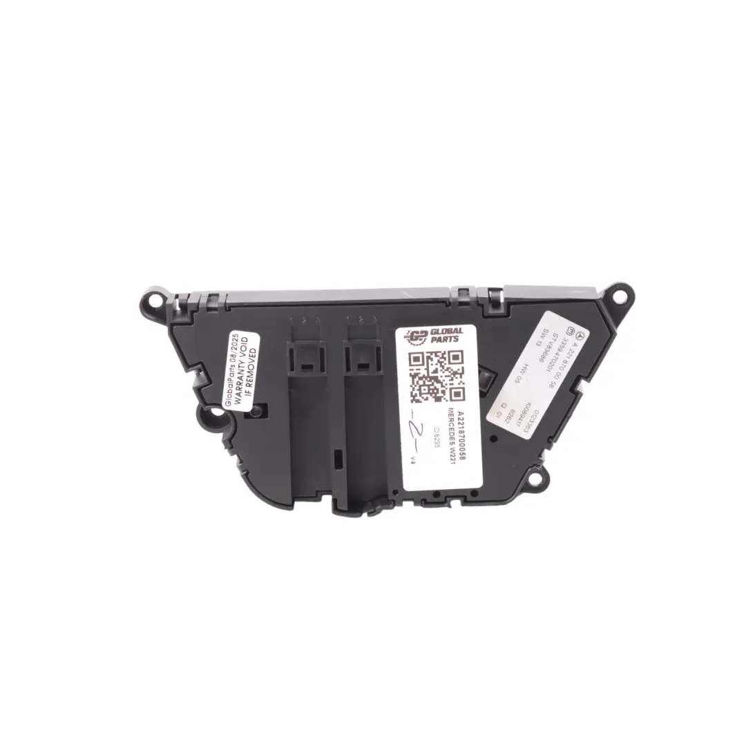 Mercedes W221 Rear Seat Heating Switch Adjustment Left N/S - SKU A2218700058 - Part number A2218700058