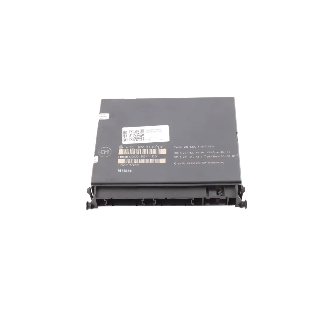 Mercedes W221 Rear Seat Heating Control Module Unit SSG - SKU A2218702186 - Part number A2218702186