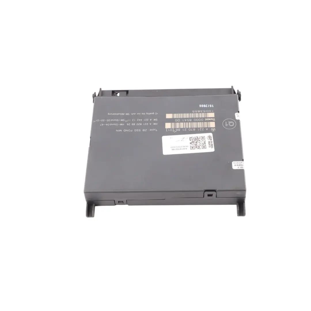 Heating Control Module Unit SSG to Mercedes W221 Rear Seat with Part number A2218702186 Mercedes W221 Rear Seat Heating Control Module Unit SSG - SKU A2218702186 - Part number A2218702186