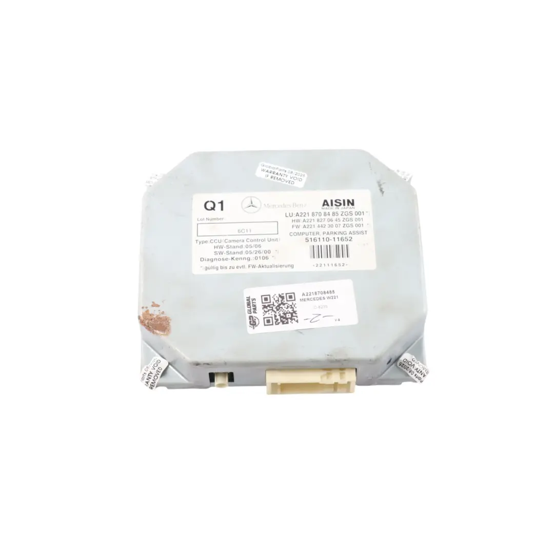 Mercedes W221 Rear View Backup Camera Control Unit Module - SKU A2218708485 - Part number A2218708485