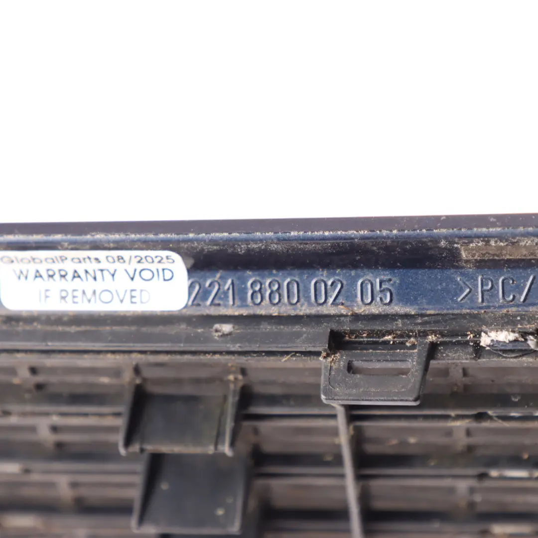 Bonnet Grille Vent Duct Right O/S Tanzanite Blue - 359 to Mercedes W221 with Part number A2218800205 Mercedes W221 Bonnet Grille Vent Duct Right O/S Tanzanite Blue - 359 - SKU A2218800205-TB - Part number A2218800205