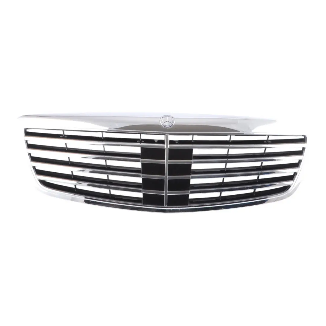 Front Hood Bonnet Radiator Grille Beam Silver Chrome to Mercedes W221 with Part number A2218800283 Mercedes W221 Front Hood Bonnet Radiator Grille Beam Silver Chrome - SKU A2218800283 - Part number A2218800283