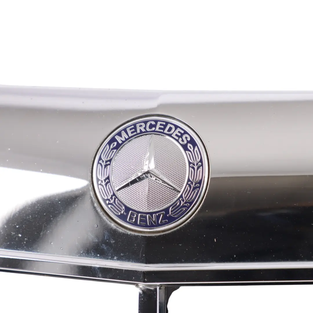 Front Hood Bonnet Radiator Grille Beam Silver Chrome to Mercedes W221 with Part number A2218800283 Mercedes W221 Front Hood Bonnet Radiator Grille Beam Silver Chrome - SKU A2218800283 - Part number A2218800283