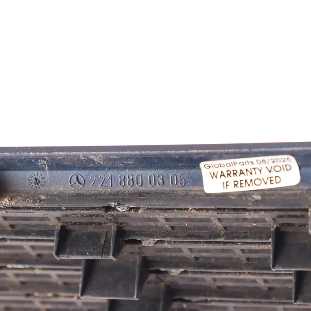 Bonnet Grille Vent Duct Left N/S Tanzanite Blue - 359 to Mercedes W221 with Part number A2218800305 Mercedes W221 Bonnet Grille Vent Duct Left N/S Tanzanite Blue - 359 - SKU A2218800305-TB - Part number A2218800305