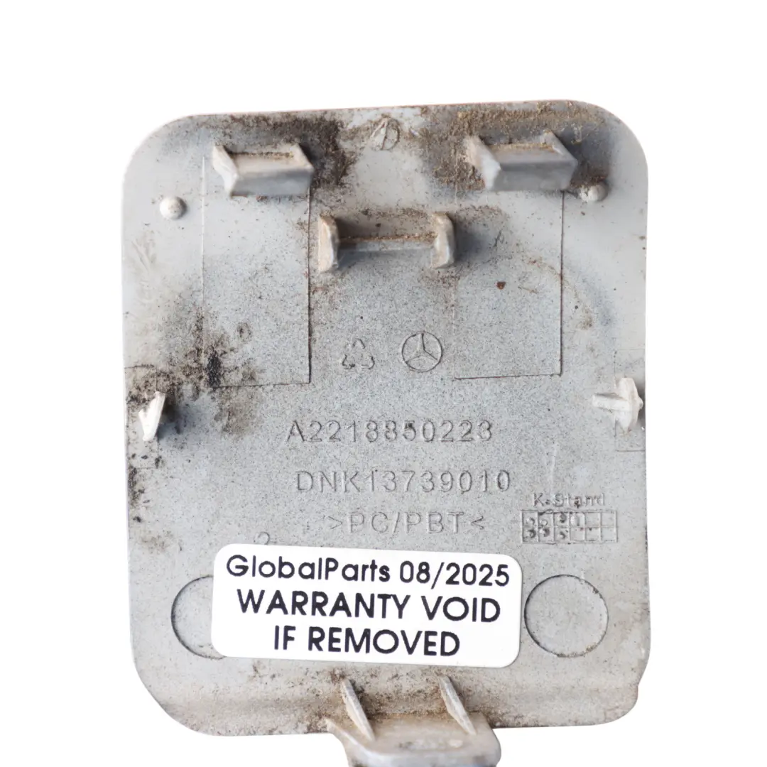 Front Bumper Tow Eye Hook Cover Cap Tanzanite Blue Metallic - 359 to Mercedes W221 with Part number A2218850223 Mercedes W221 Front Bumper Tow Eye Hook Cover Cap Tanzanite Blue Metallic - 359 - SKU A2218850223-TB - Part number A2218850223