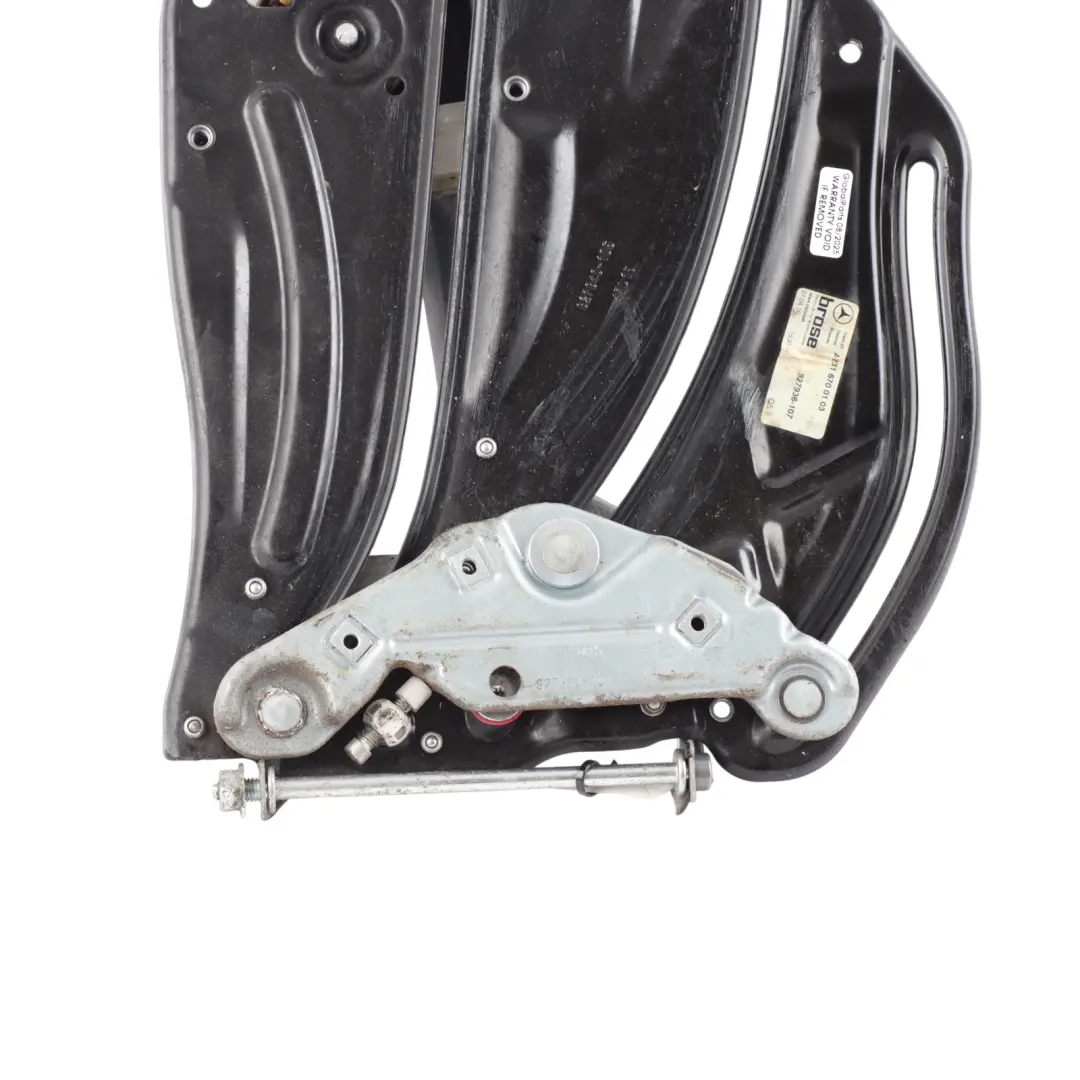 Mercedes R231 Rear Window Motor Regulator Triangle Left N/S - SKU A2316700103 - Part number A2316700103