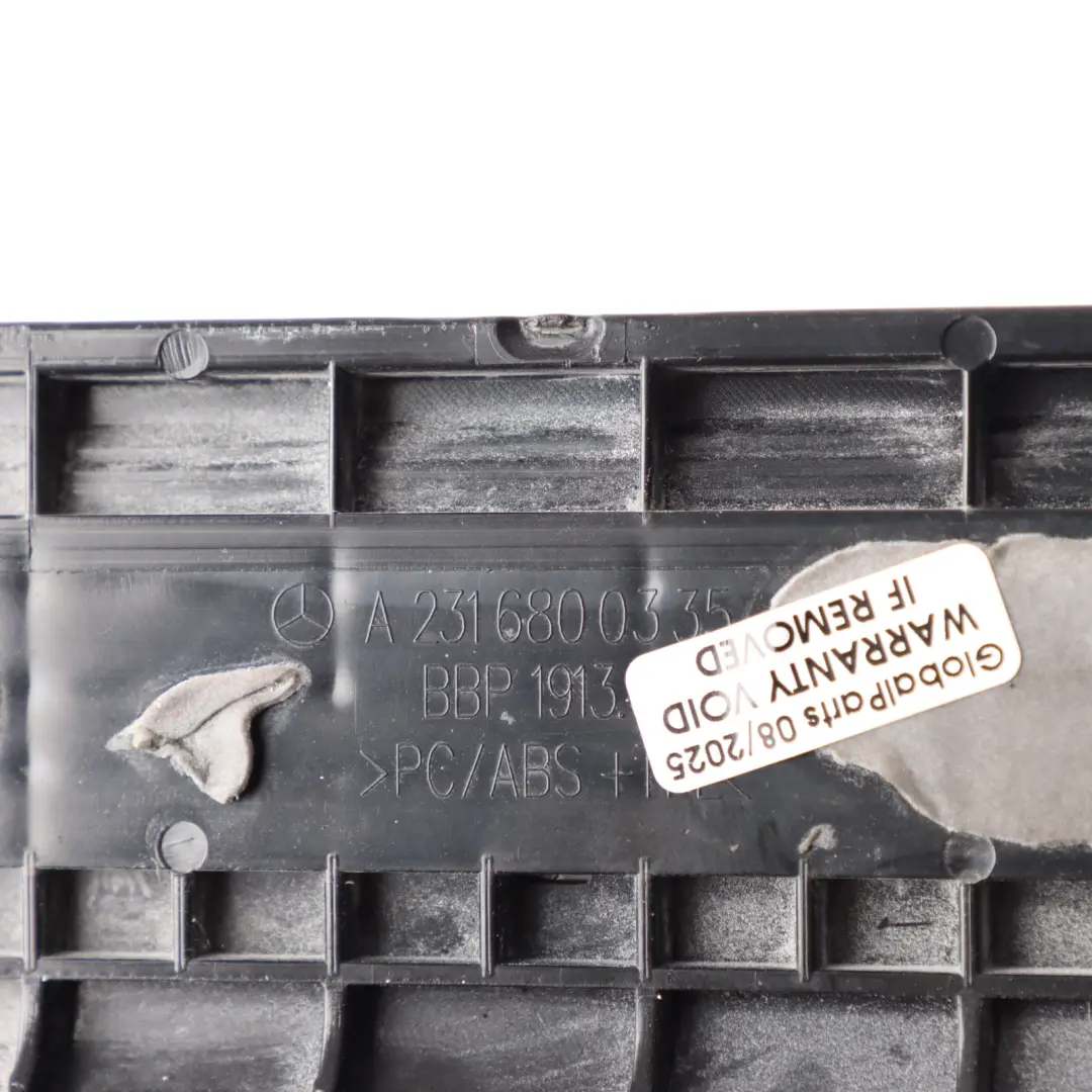 Door Left N/S Sill Trim Strip to Mercedes SL R231 with Part number A2316800335 Mercedes SL R231 Door Left N/S Sill Trim Strip - SKU A2316800335 - Part number A2316800335