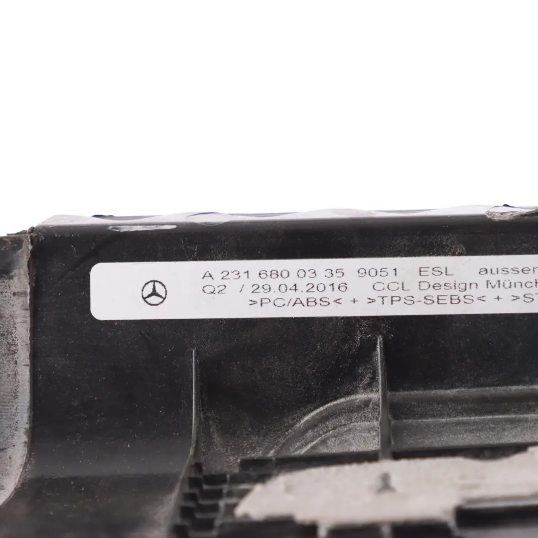 Door Left N/S Sill Trim Strip to Mercedes SL R231 with Part number A2316800335 Mercedes SL R231 Door Left N/S Sill Trim Strip - SKU A2316800335 - Part number A2316800335
