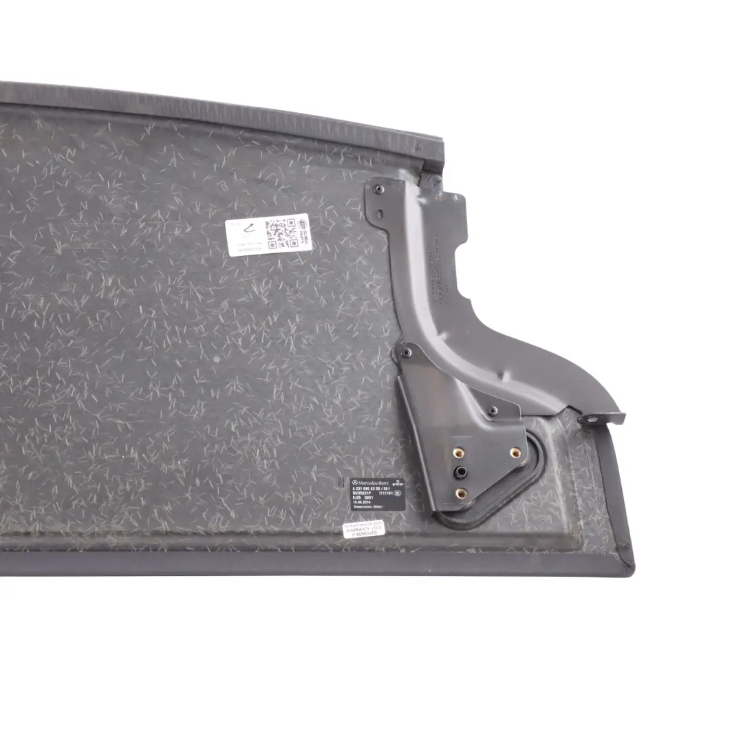 Boot Trunk Parcel Storage Shelf Cover Panel Trim to Mercedes R231 with Part number A2316906300 Mercedes R231 Boot Trunk Parcel Storage Shelf Cover Panel Trim - SKU A2316906300 - Part number A2316906300