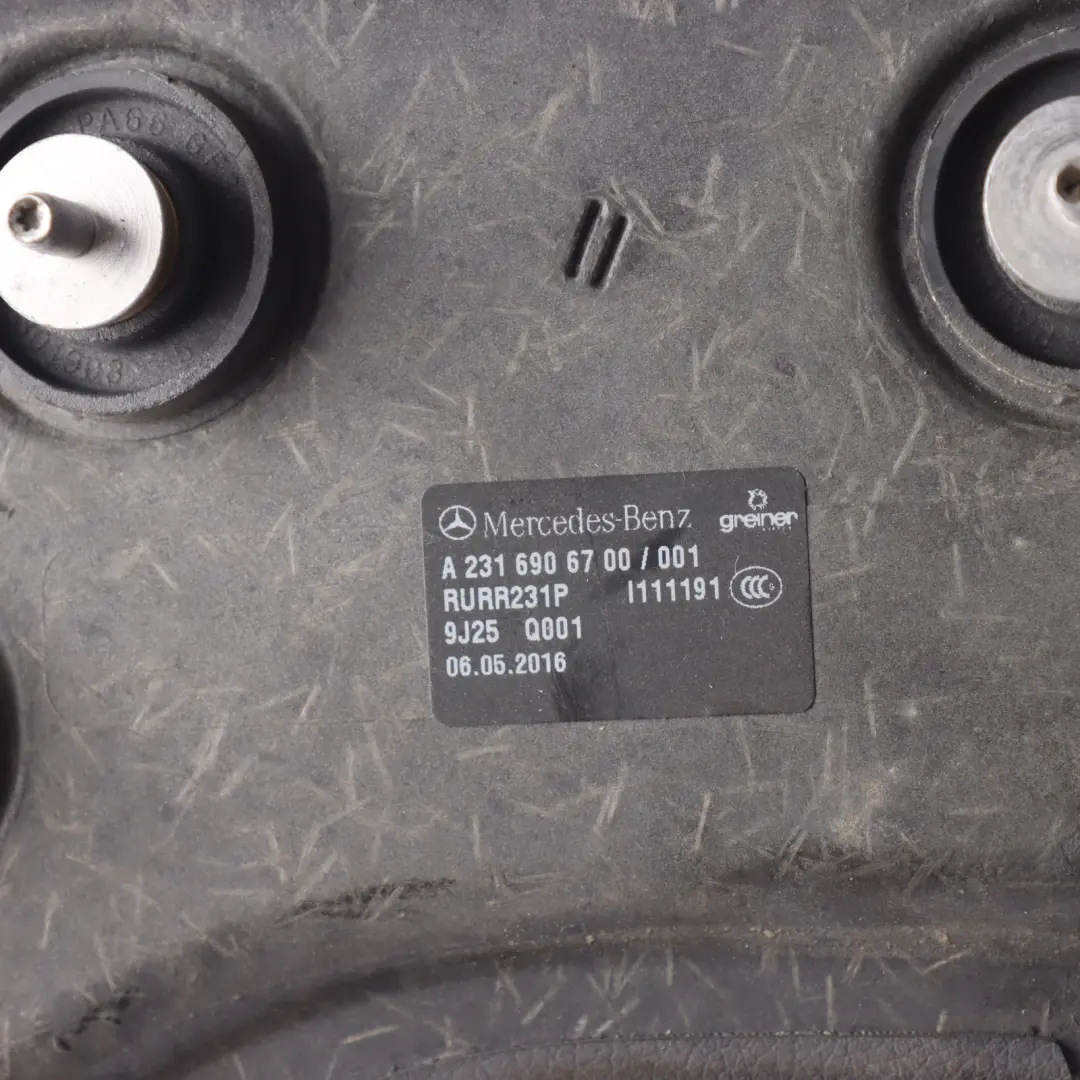 Parcel Shelft Trunk Cover Panel Trim Left N/S to Mercedes R231 Rear with Part number A2316906700 Mercedes R231 Rear Parcel Shelft Trunk Cover Panel Trim Left N/S - SKU A2316906700 - Part number A2316906700