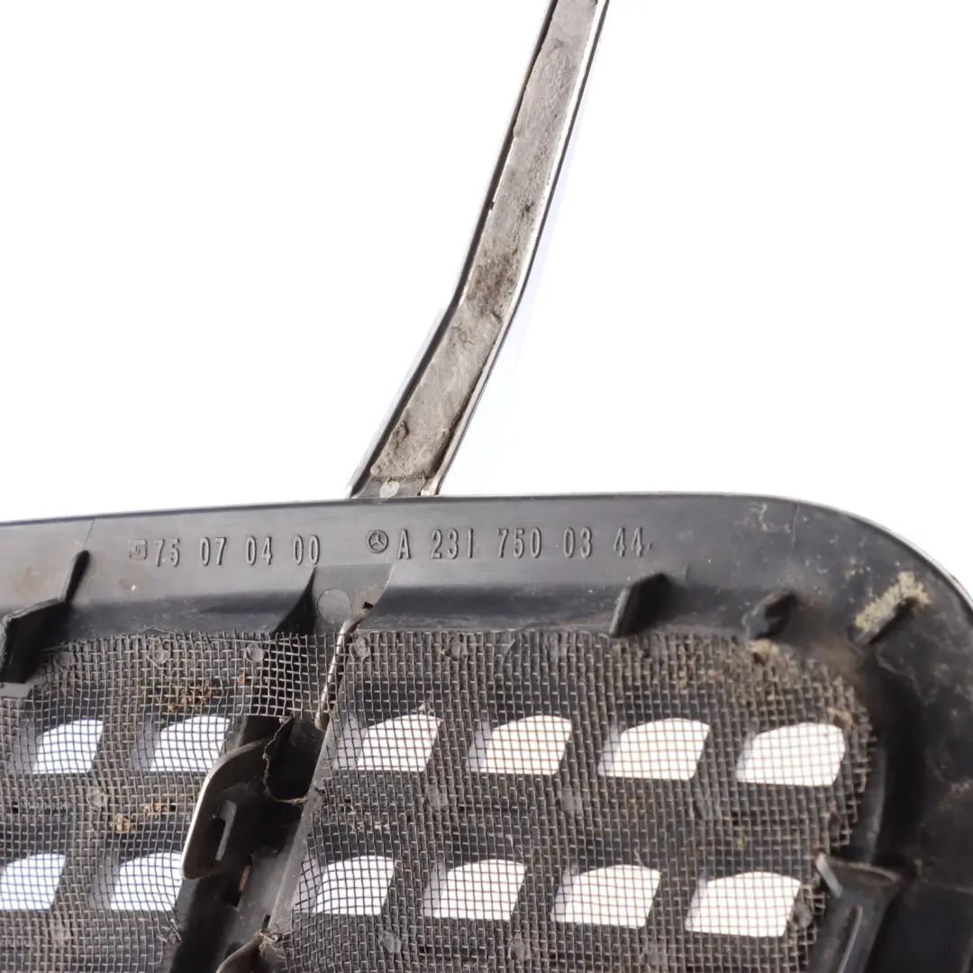 Front Hood Bonnet Trim Vent Grill Chrome Right O/S to Mercedes R231 with Part number A2317500344 Mercedes R231 Front Hood Bonnet Trim Vent Grill Chrome Right O/S - SKU A2317500344-1 - Part number A2317500344