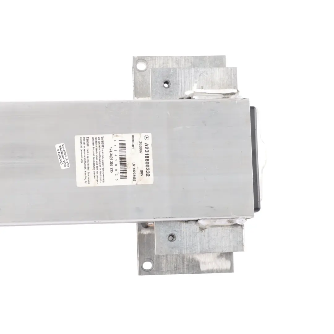 Roof Roll Over Bar Support Left N/S to Mercedes R231 with Part number A2318600332 Mercedes R231 Roof Roll Over Bar Support Left N/S - SKU A2318600332 - Part number A2318600332