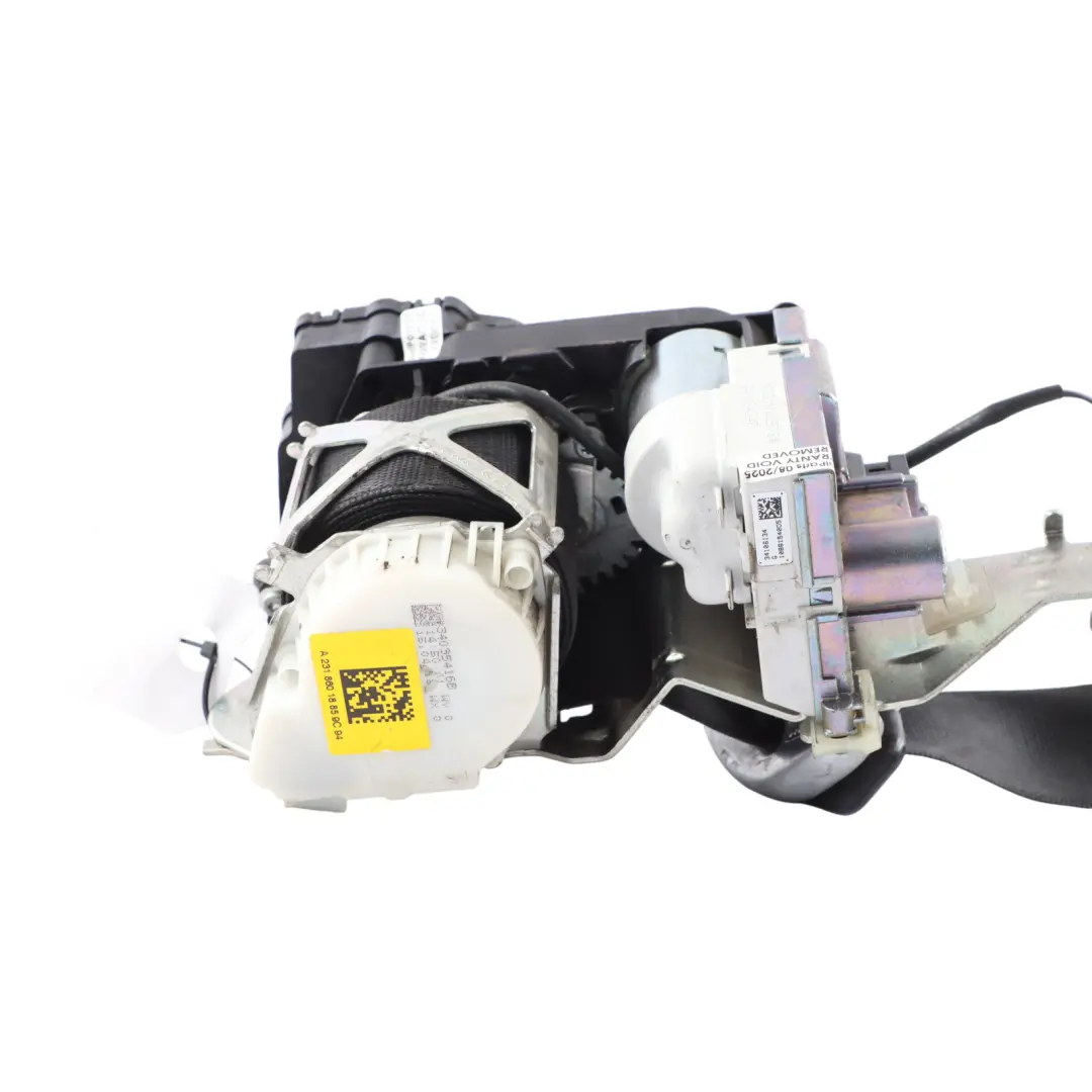 Mercedes R231 Front Seat Belt Buckle Black Right O/S - SKU A2318601885 - Part number A2318601885