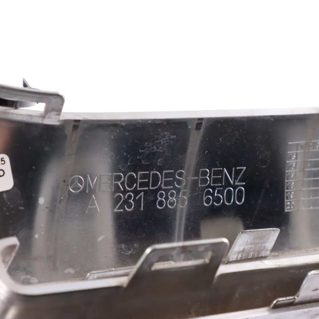 Bumper Grille Front Center Trim Panel Emblem A2318856500 to Mercedes R231 with Part number A2318850321 Mercedes R231 Bumper Grille Front Center Trim Panel Emblem A2318856500 - SKU A2318850321-1 - Part number A2318850321