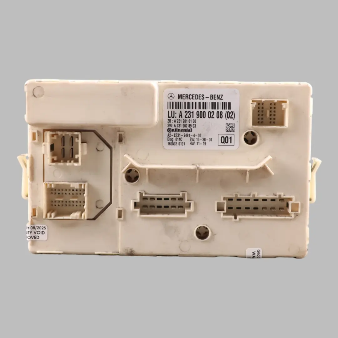 Folding Roof Module Control Unit ECU to Mercedes SL R231 Vario with Part number A2319000208 Mercedes SL R231 Vario Folding Roof Module Control Unit ECU - SKU A2319000208 - Part number A2319000208