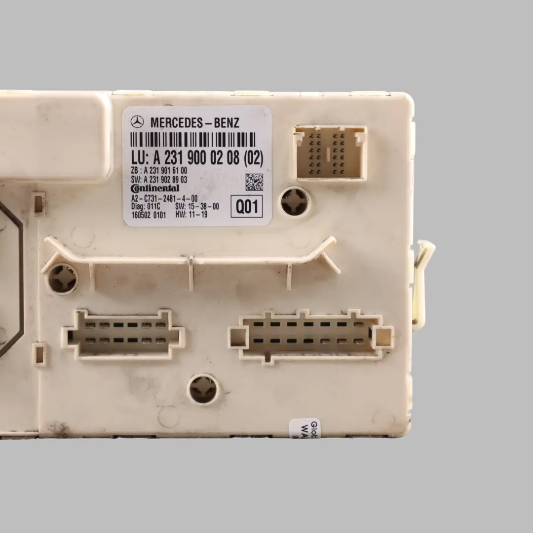 Folding Roof Module Control Unit ECU to Mercedes SL R231 Vario with Part number A2319000208 Mercedes SL R231 Vario Folding Roof Module Control Unit ECU - SKU A2319000208 - Part number A2319000208