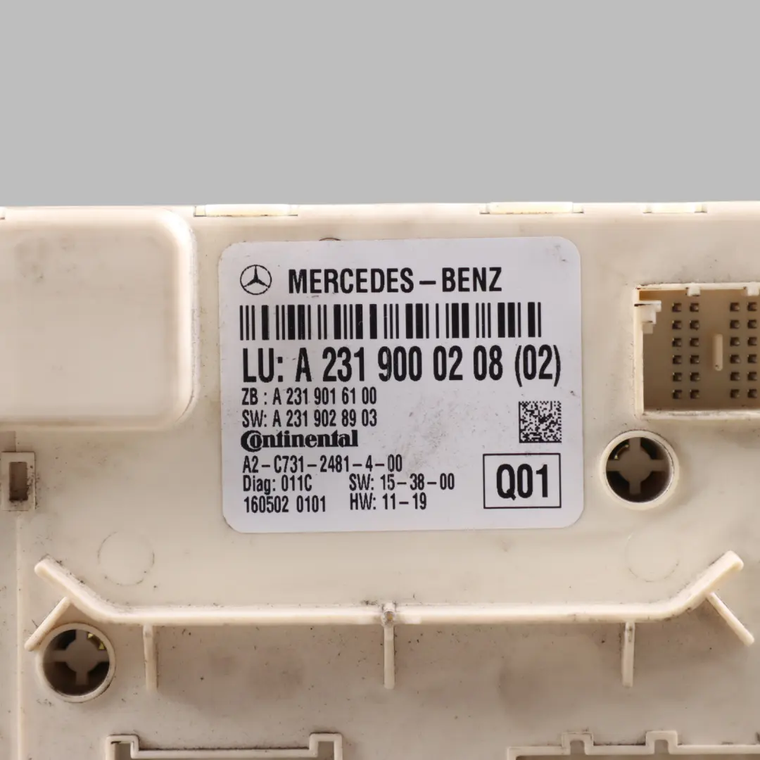 Folding Roof Module Control Unit ECU to Mercedes SL R231 Vario with Part number A2319000208 Mercedes SL R231 Vario Folding Roof Module Control Unit ECU - SKU A2319000208 - Part number A2319000208