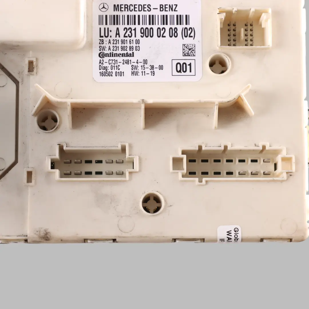 Folding Roof Module Control Unit ECU to Mercedes SL R231 Vario with Part number A2319000208 Mercedes SL R231 Vario Folding Roof Module Control Unit ECU - SKU A2319000208 - Part number A2319000208