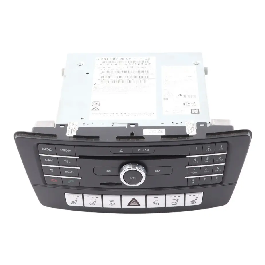 Radio Sat Nav Seat ESP Control Panel Head Unit A1769022301 to Mercedes R231 with Part number A2319000808 Mercedes R231 Radio Sat Nav Seat ESP Control Panel Head Unit A1769022301 - SKU A2319000808 - Part number A2319000808