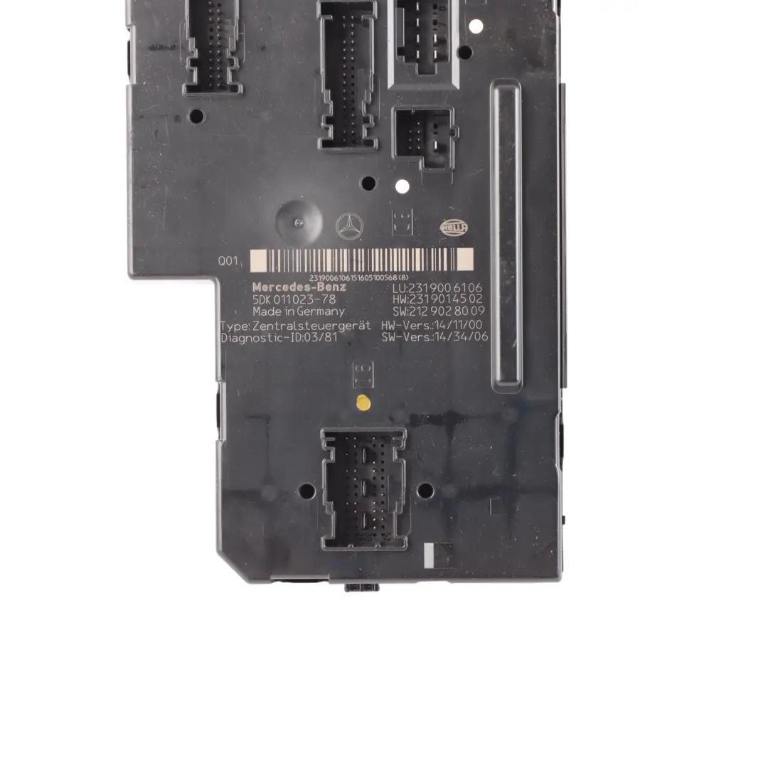 Sam Control Module Fuse Box Unit to Mercedes R231 with Part number A2319006106 Mercedes R231 Sam Control Module Fuse Box Unit - SKU A2319006106 - Part number A2319006106