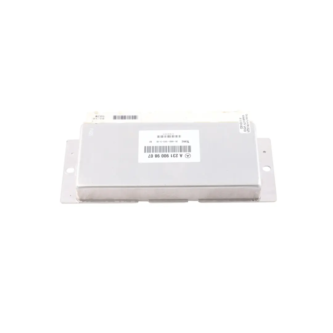Airmatic Air Suspension Control Unit Module ECU to Mercedes R231 with Part number A2319009807 Mercedes R231 Airmatic Air Suspension Control Unit Module ECU - SKU A2319009807 - Part number A2319009807