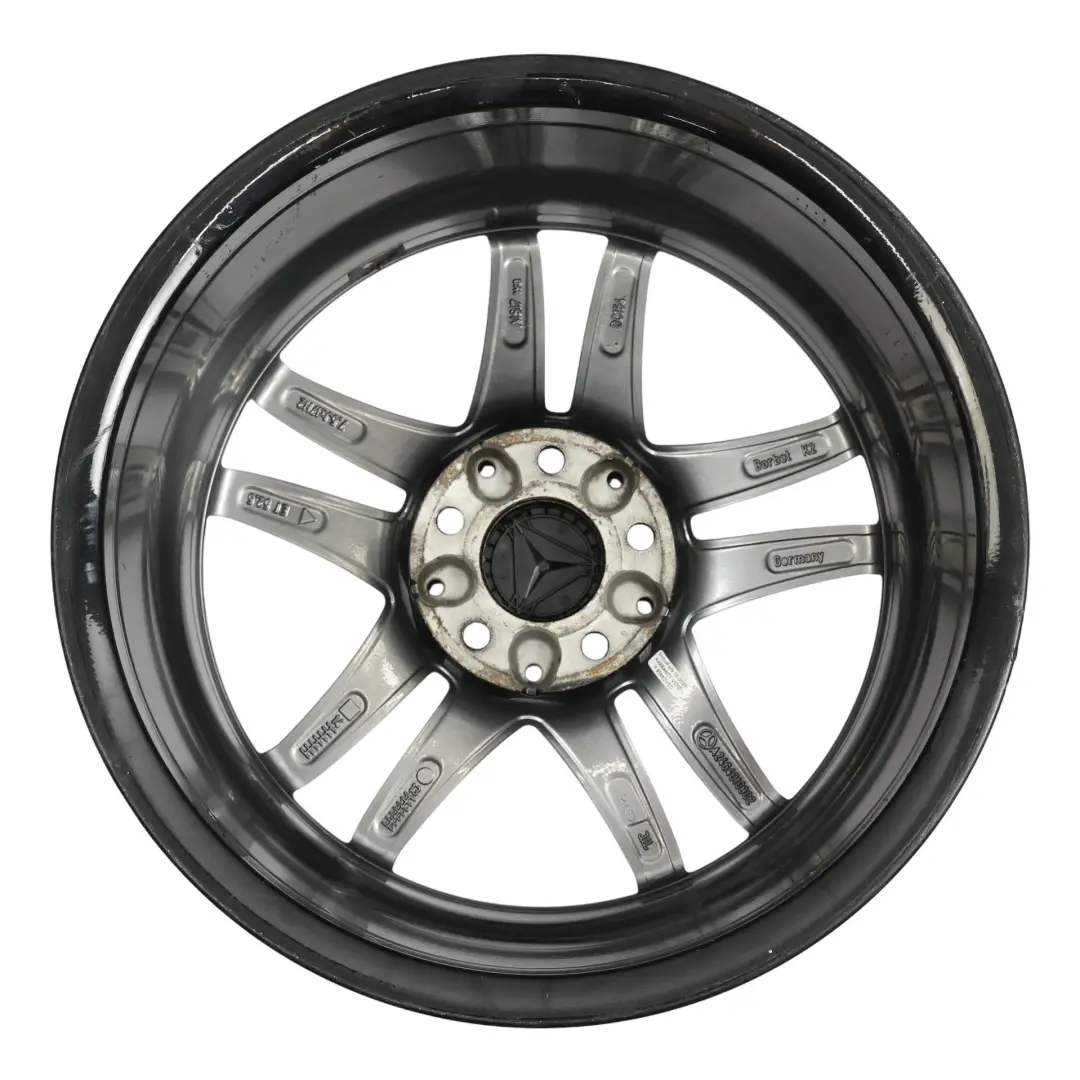 Mercedes W176 Wheel Alloy Rim 17" 5 Double Spoke ET:52.5 7.5J - SKU A2464010302-3 - Part number A2464010302